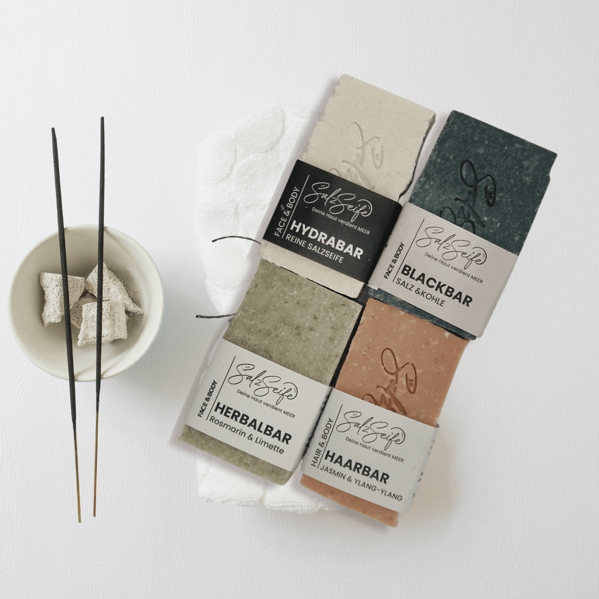 Naturseife Set MixPack mit HydraBar, BlackBar, HerbalBar und HaarBar